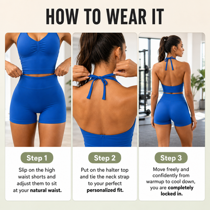 Premium Halter Yoga Set (2-piece seamless)