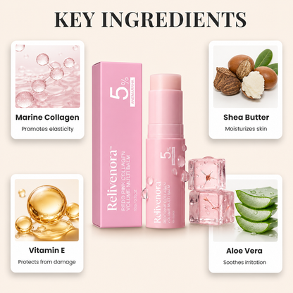 Relivenora™ REDO Pink Collagen Volume Multi Balm